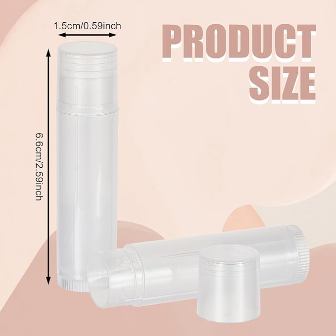 NICENEEDED 15 Pcs Lip Balm Tubes, 5g