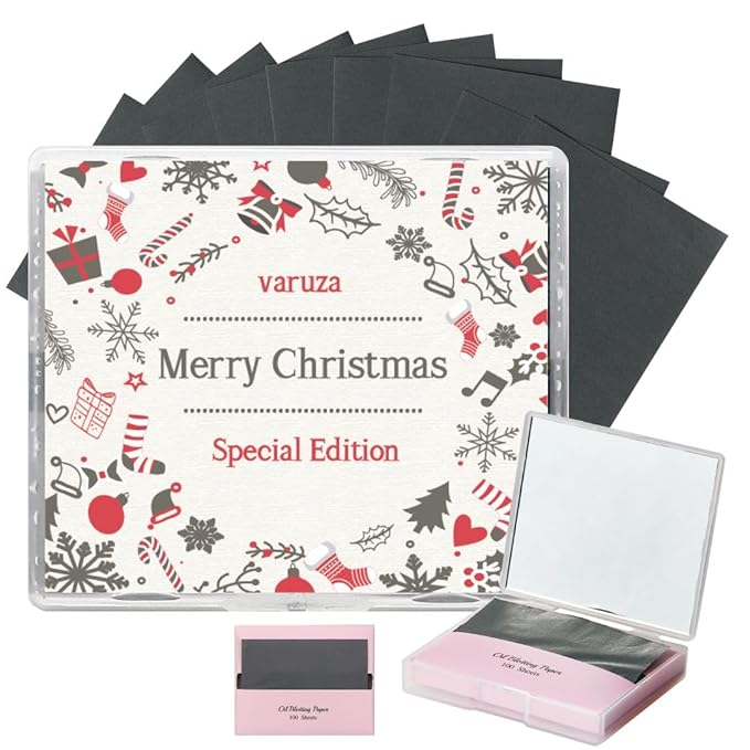 [200 Counts + Mirror Case] Christmas Edition Natural