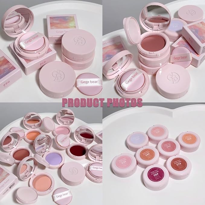 Air Cushion Blush,Wearing Skin Tint Blush Makeup for Natural Flush