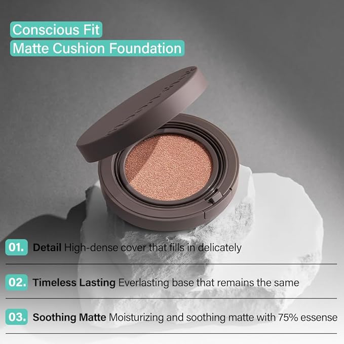 MOONSHOT KOREA Conscious Fit Cushion Foundation Medium Coverage,