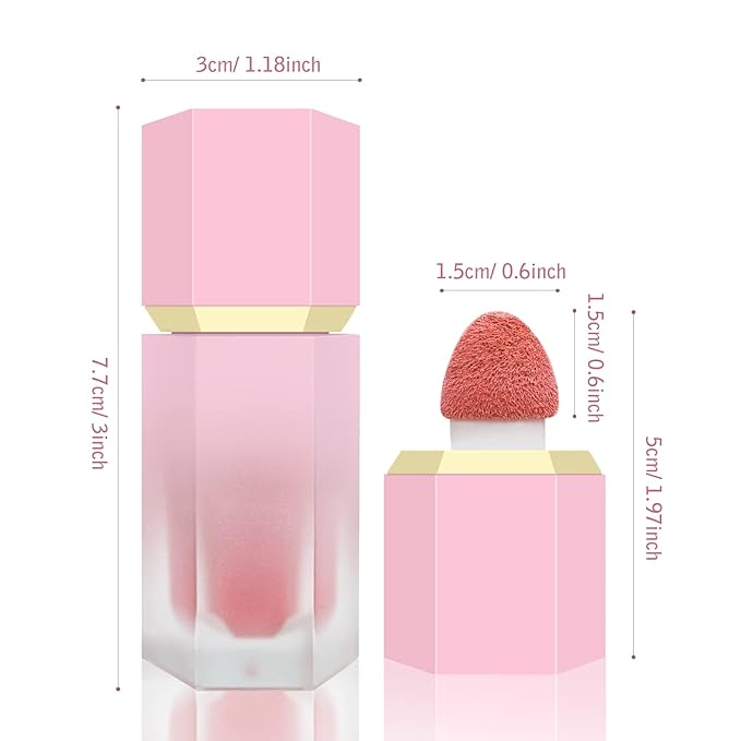 Liquid Blush for Cheeks, Soft Cream Blush with ENCHANTING-Soft Pink