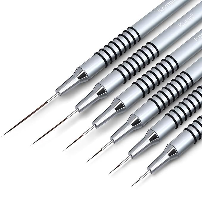 Nail art liner brushes, 6pcs