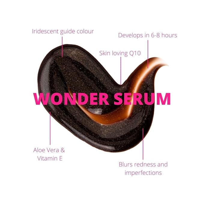 SkinnyTan Tan and Tone Wonder Serum Express - Hydrating Serum with Anti-Aging Q10, Aloe Vera, and Vitamin E - 1 Hour Express - 4.9 oz