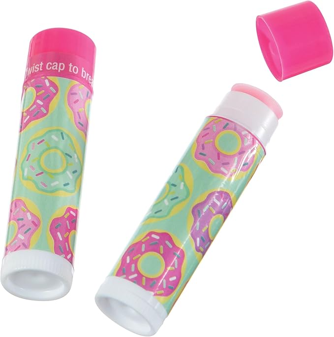 Doughnut Lip Balm Favor - .6"