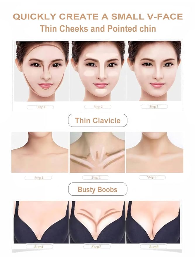 4PCS Contour Stick - Highlighter And Cream Blush