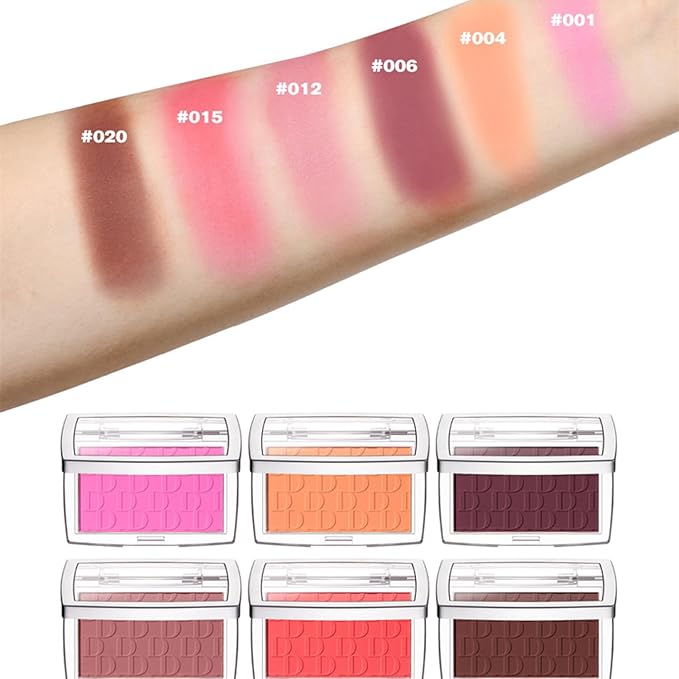 MAEPEOR Embossed Blush 6 Colors Smooth Blendable Face