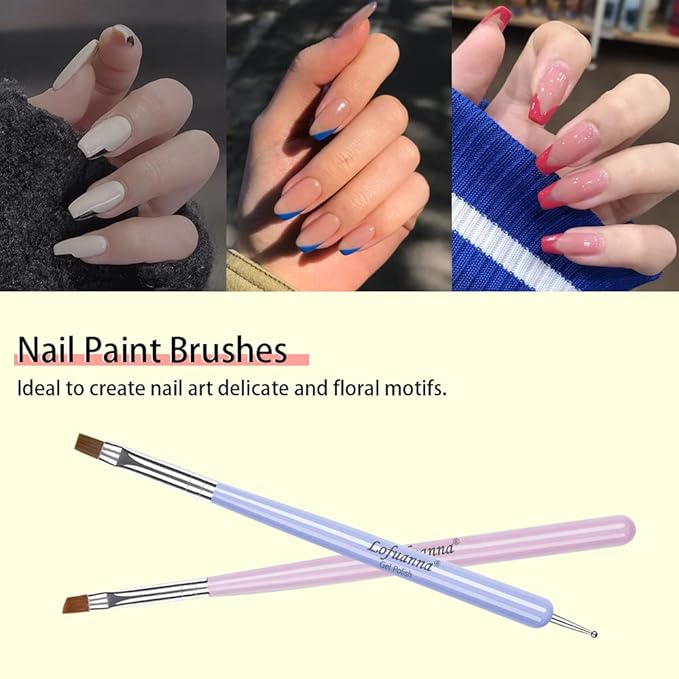 Nail art brushes set lofuanna
