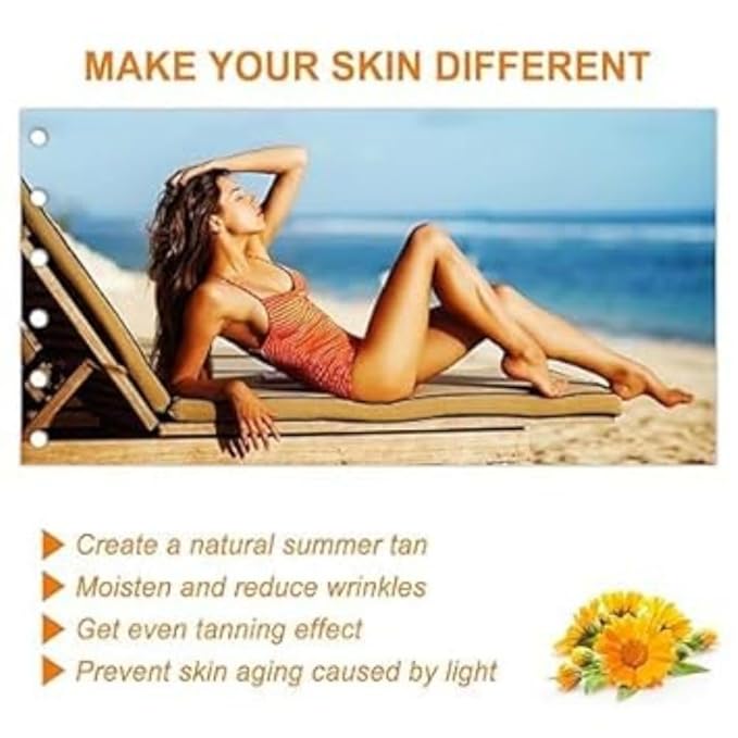 Luxury Intensive Tanning Gel, Natural Tanning Accelerator Cream Gel, Brown Tanning Gel，Tanning Gel for Sunbeds & Outdoor Sun (2 pcs)