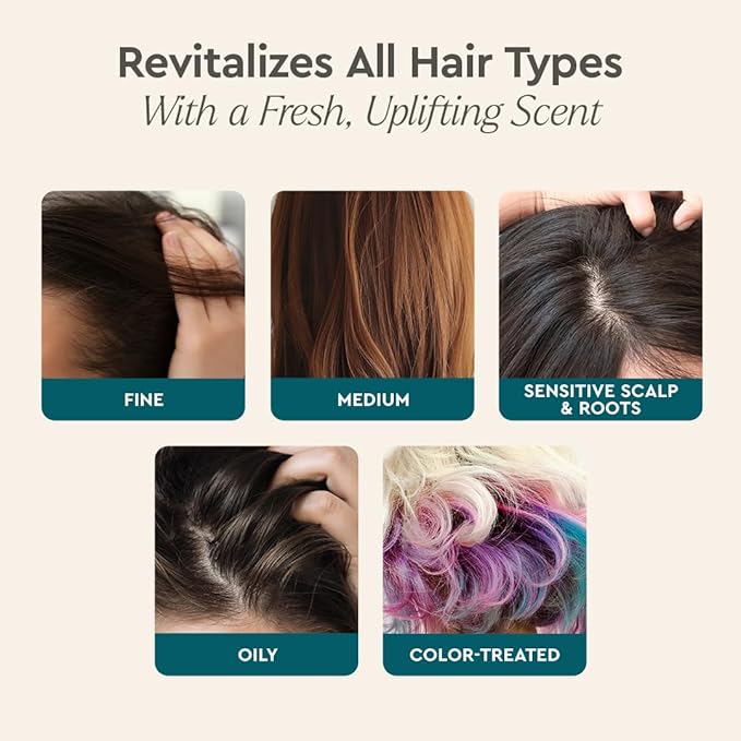 Puracy Natural Dry Shampoo For Women - Plant-Powered Cleansing Volumizing Revitalizing Dry Shampoo As Seen on TikTok, Benzene-Free, Non-Toxic, Oil Absorbing for All Hair Types (Citrus & Jasmine, 6 oz)