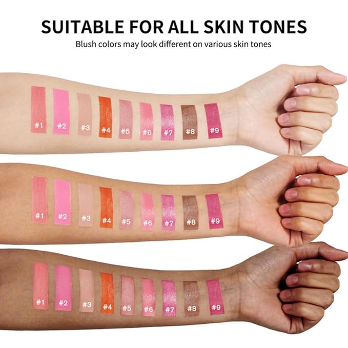 MAEPEOR Matte Liquid Blush 9 Colors Soft Cream (Color 05)