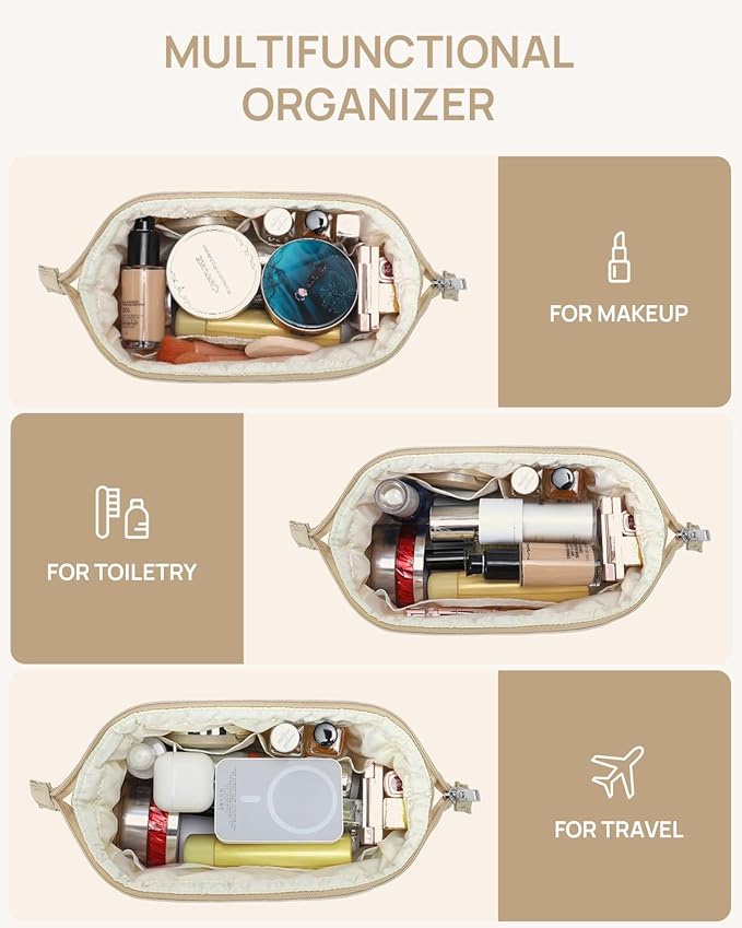 Telena puffer makeup bags for