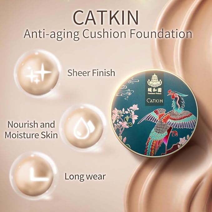 Catkin Phoenix Cushion Foundation Buildable Coverage Anti-Aging Serum 0.46 Oz