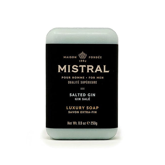 Mistral Bar Soap, Salted Gin, Large Bar