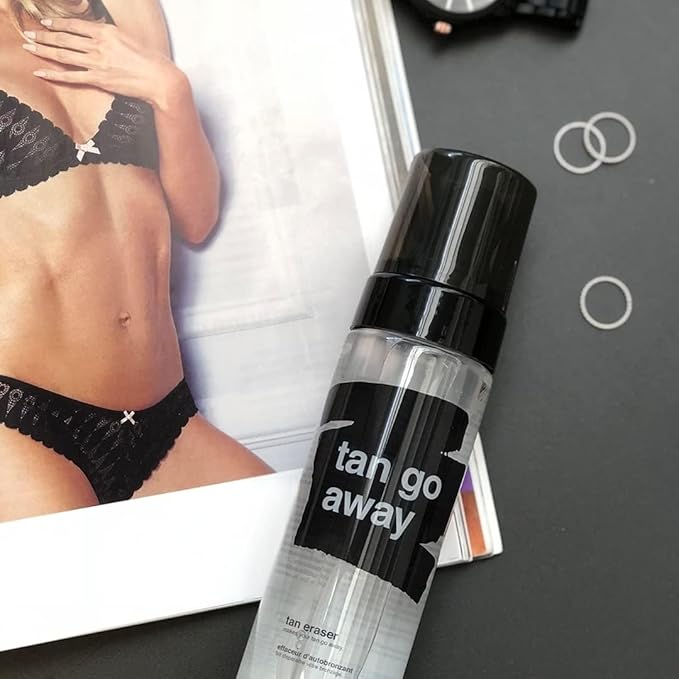 b.tan Self Tan Remover | Tan Go Away - Fast Sunless Tanner Eraser that Leaves Skin Prepped & Primed For Your Next Fake Tan, Vegan & Cruelty Free, Gentle Formula, 6.7 Fl Oz