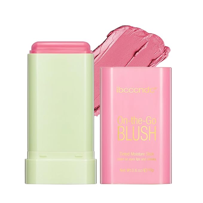 MEICOLY Multi Use Makeup Blush Stick,On-the-Go 2-in-1 Lip