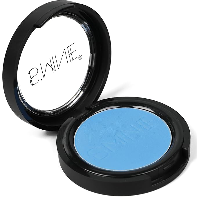 IS'MINE Single Sky Blue Matte Eyeshadow, High Pigment, Longwear, Intense Color Best Pressed Eye Makeup for Day & Night