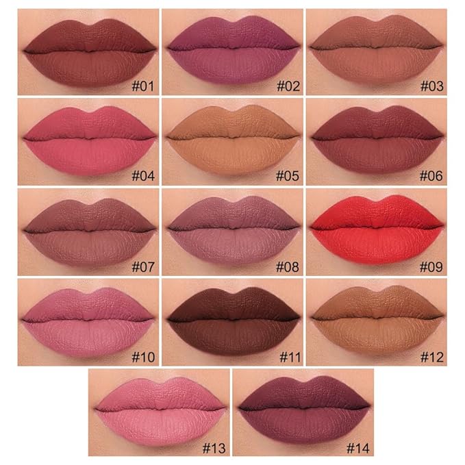 2Pcs Longwear Liquid Lip Liner Stain Marker Pen Set Long Lasting Waterproof, Dark Black Cherry Wine Red Matte 24 Hour Lip Liner and Lipstick Combo, Color Stay Lipliner All Day, Lip Stains peel off