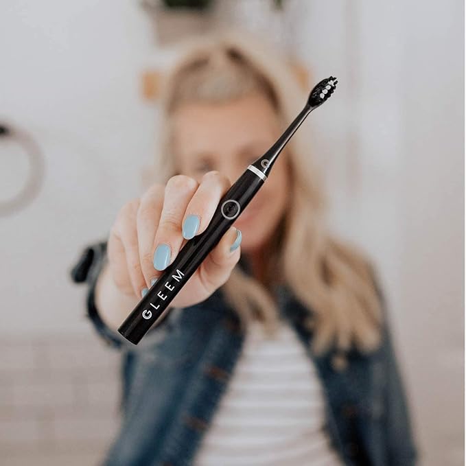 Gleem Battery Powered Electric Toothbrush, Black