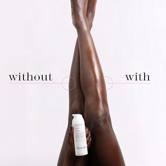 THISWORKS Perfect Legs Skin Miracle: a Buildable Wash Off Tinted Multi-Vitamin Serum to Tan Without Fake Tan, 5 fl oz, (150ml)
