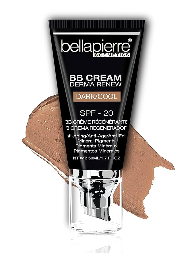 bellapierre BB Cream with SPF 20 - Tinted Dark Cool 7 Oz