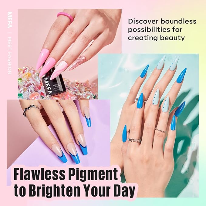 Mefa 54 pcs gel nail
