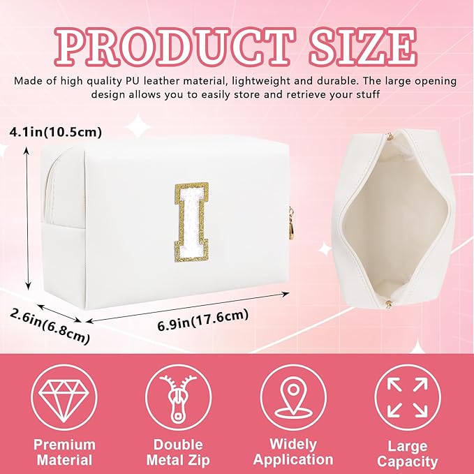 Personalized initial letter patch makeup