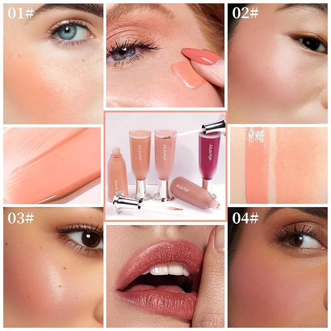 AKARY Soft Liquid Blush Makeup Lightweight, Velvet Beauty Tender Powder