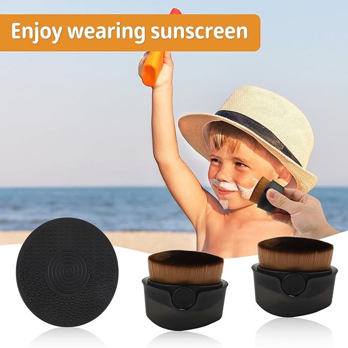 2pcs Sunscreen Applicator, Sunscreen Brush