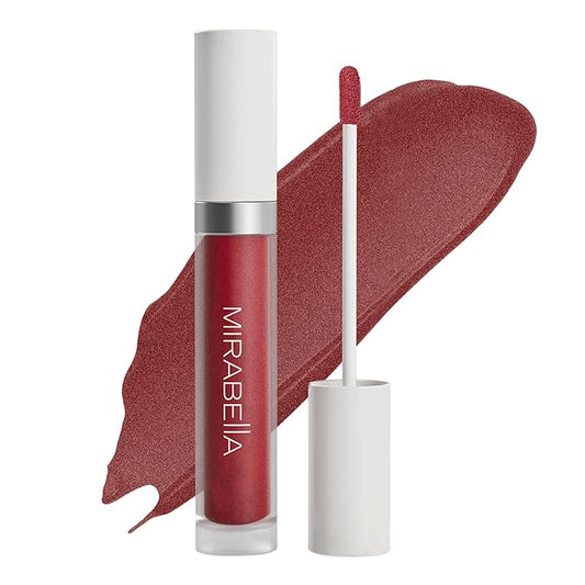 Mirabella Luxe Advanced Lip Gloss, Hydrating Non-Sticky High-Shine Lip Gloss for Women, Infused with Vitamin E & Jojoba Oil, Long-Lasting & Cruelty-Free - Mauvelous (Rose Mauve)