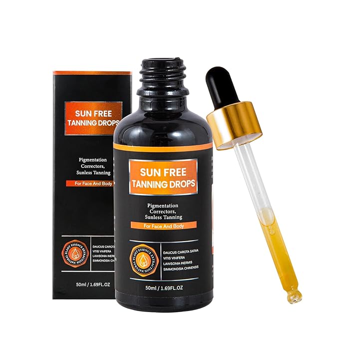 Sun Free-Self Tanning Drops-Plant extraction formula-For All Skin Types.Adjust usage frequency to achieve your preferred skin tone