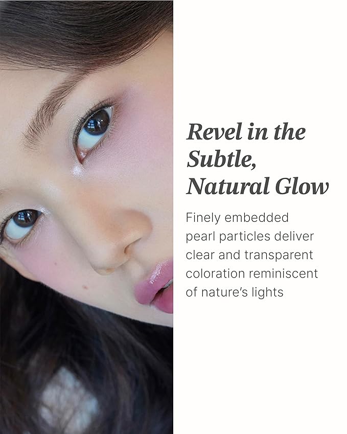 Glint Baked Blush (Pale Lilac, 0.08oz) - Long-Lasting, All-Day Face Blush Powder for a Natural Look. Korean Skin Care, Korean Makeup. Blendable Color for Eyes, Cheeks & Body.