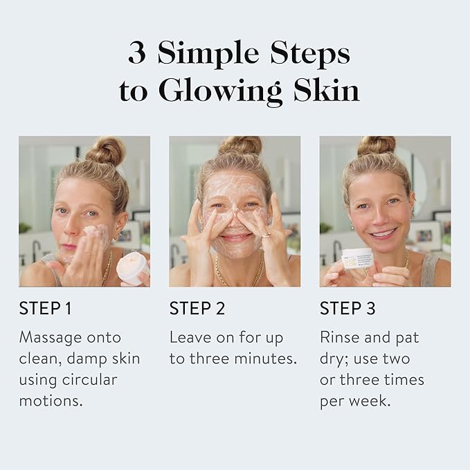 goop Beauty Microderm Face Exfoliator | At-Home Microdermabrasion with Glycolic Acid & Exfoliating Minerals | Smooths Skin Texture | Clean Face Scrub | Silicone & Paraben Free | 1.7 fl oz