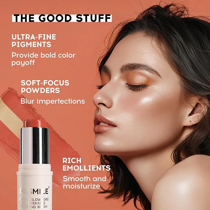 Cream Blush, Jelly Blush, Beauty Blush Makeup Sticks, Stick #04