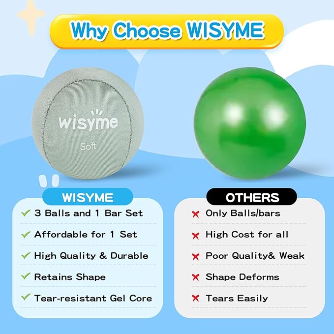3Pack Stress Balls for Adults & 1Pack Twist
