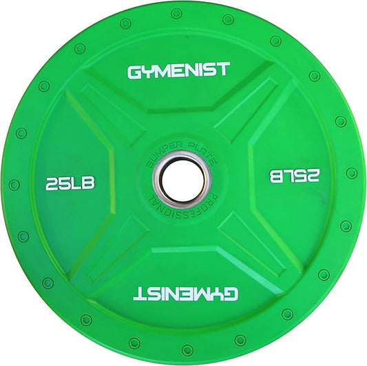 GYMENIST Bumper Plates is Made for 2 Inch 10 LB 55 LB