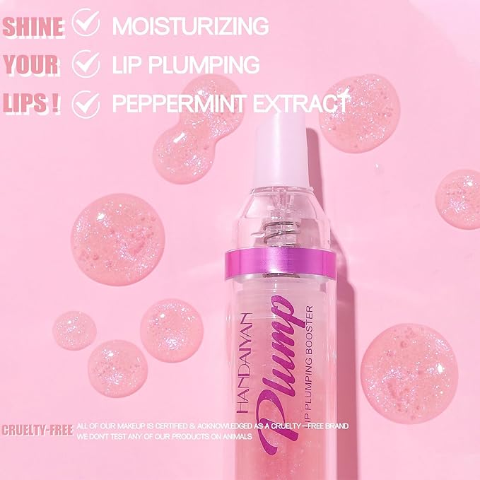 Glossy Finish Lip Glow Oil,Lip Plumping Lines