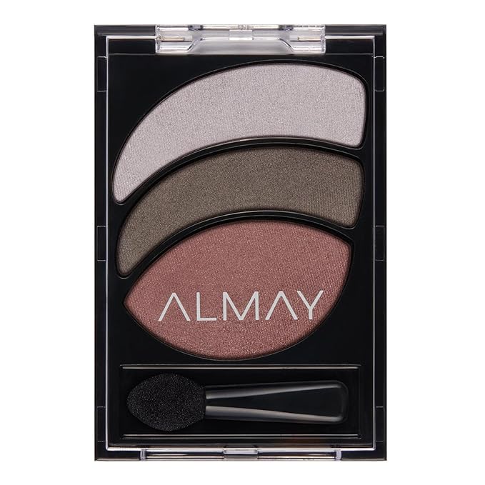 Almay Shadow Trio Palette, Longlasting Smoky Eyeshadow Makeup, Three Shades, Hypoallergenic, 010 Mulberry Moonlight, 0.087 oz