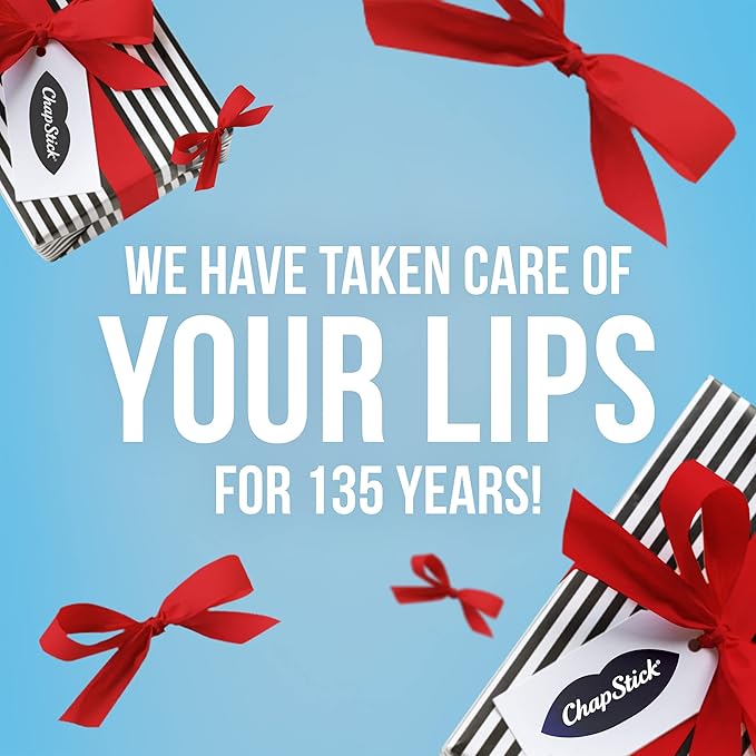 ChapStick Classic Medicated Lip Balm Tubes,