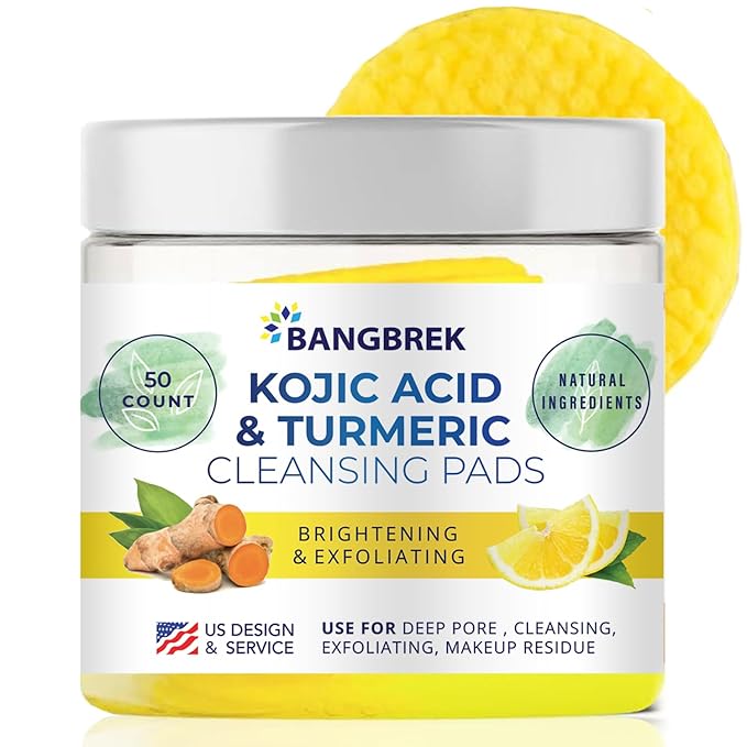 Kojic turmeric cleansing pads: turmeric