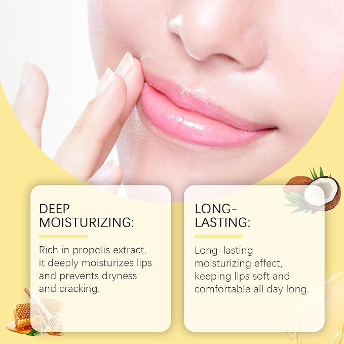 Honey Lip Balm, Propolis Long Lasting