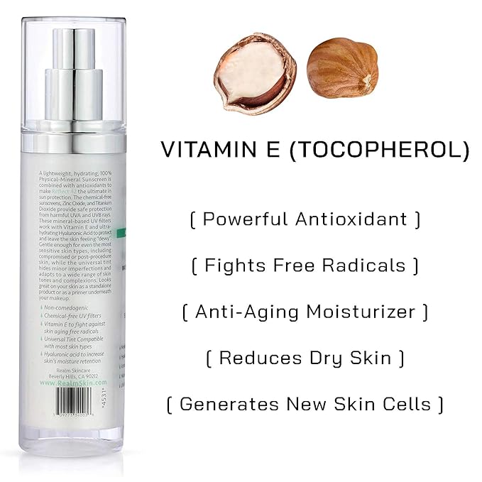 Reflect SPF 42 Tinted Mineral Sunscreen Lotion, Zinc Oxide & Titanium Dioxide, Hyaluronic Acid & Vitamin E, Acne Sunblock, Medical Grade Anti-Aging Face Moisturizer with SPF 2.1 OZ