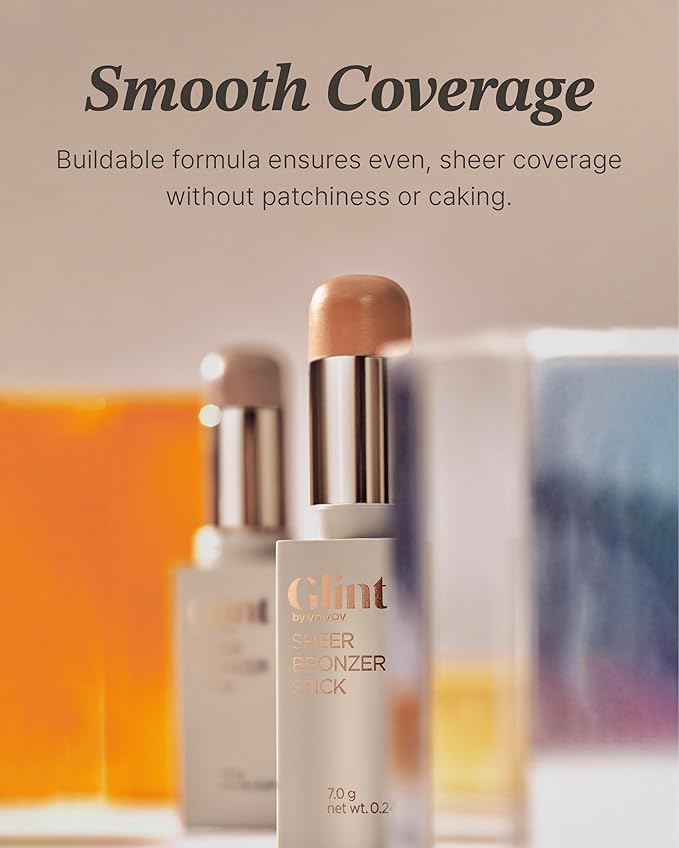 Glint Sheer Bronzer Stick (Caramel, 0.24oz) - Creamy 0.24oz