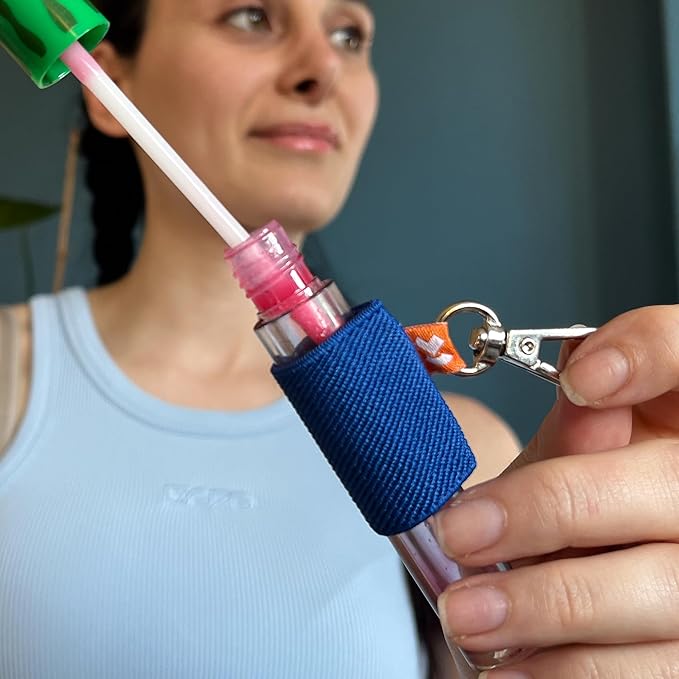 LipBalm Holder with Keychain, Lipstick Holder