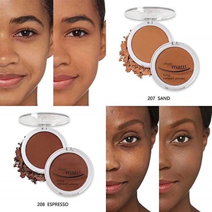 MAEPEOR Pressed Powder 8 Colors Oil Control Matte (07 Sand)