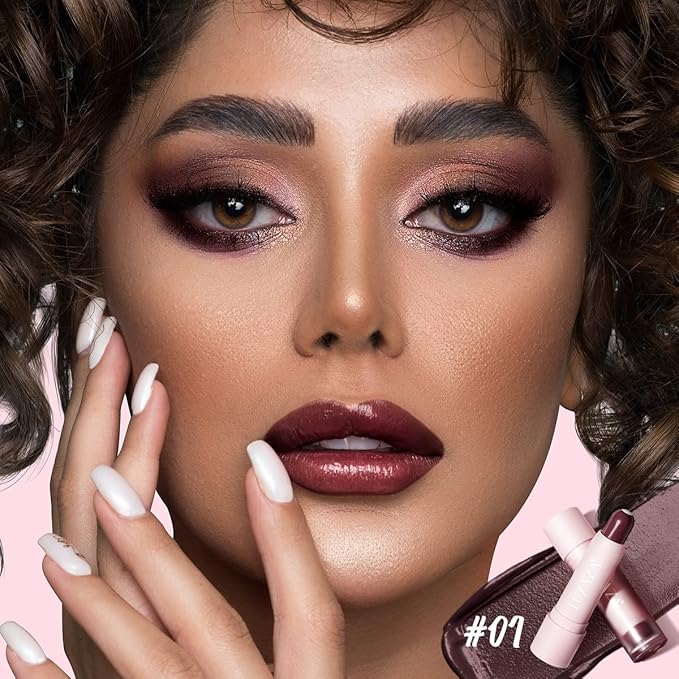 2PCS Tinted Lip Balm, Natural Semi-Gloss Hydrating