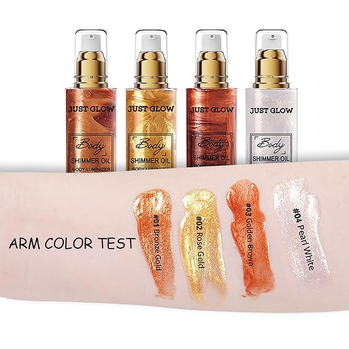 Shimmer Body Oil, Face and Body Liquid Luminizer