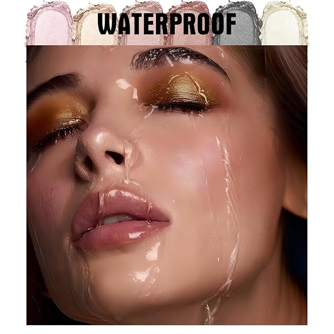 Eyeshadow Stick, Eye Brightener Stick Shimmer Smooth Cream Eyeliner Pencil Long Lasting Waterproof Glitter Highlighter Eye Shadow Makeup, Black Grey