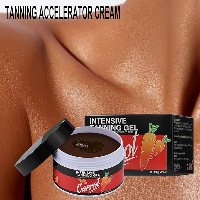 Carotene Tanning Gel, Haute Beauty Shine Brown Tanning Gel - Get a Radiant Glow with this Carrot Tanning Gel, Intensive Carotene Tanning Gel for Accelerated Outdoor Sun Tan