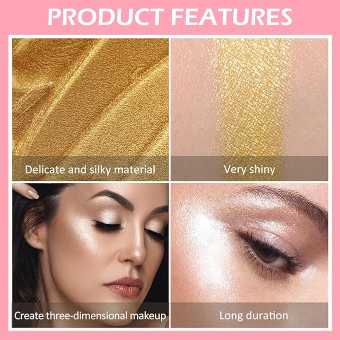 evpct Light Liquid Face Highlighter Makeup Waterproof Long Cheeks Eye