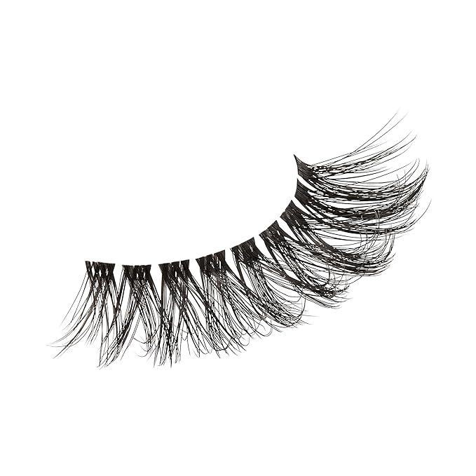KISS Lash Couture The Muses Collection False Eyelashes - Empress, Black, Rounded, Doe-Eyed, Refined Faux Silk, Contact Lens Friendly, Pliable Band, Comfortable, Reusable, Cruelty Free, Vegan | 1 Pair